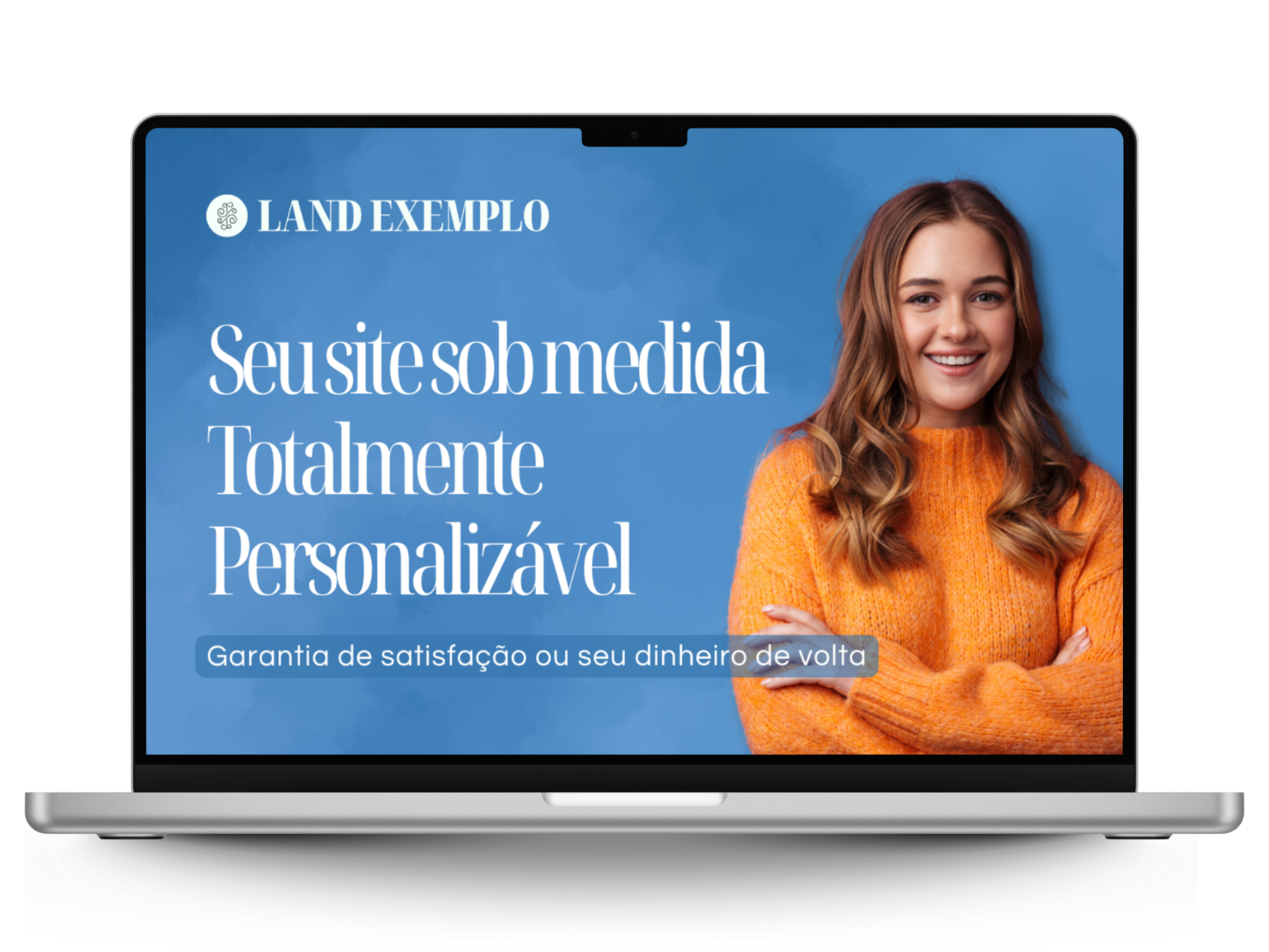 Notebook com landing page